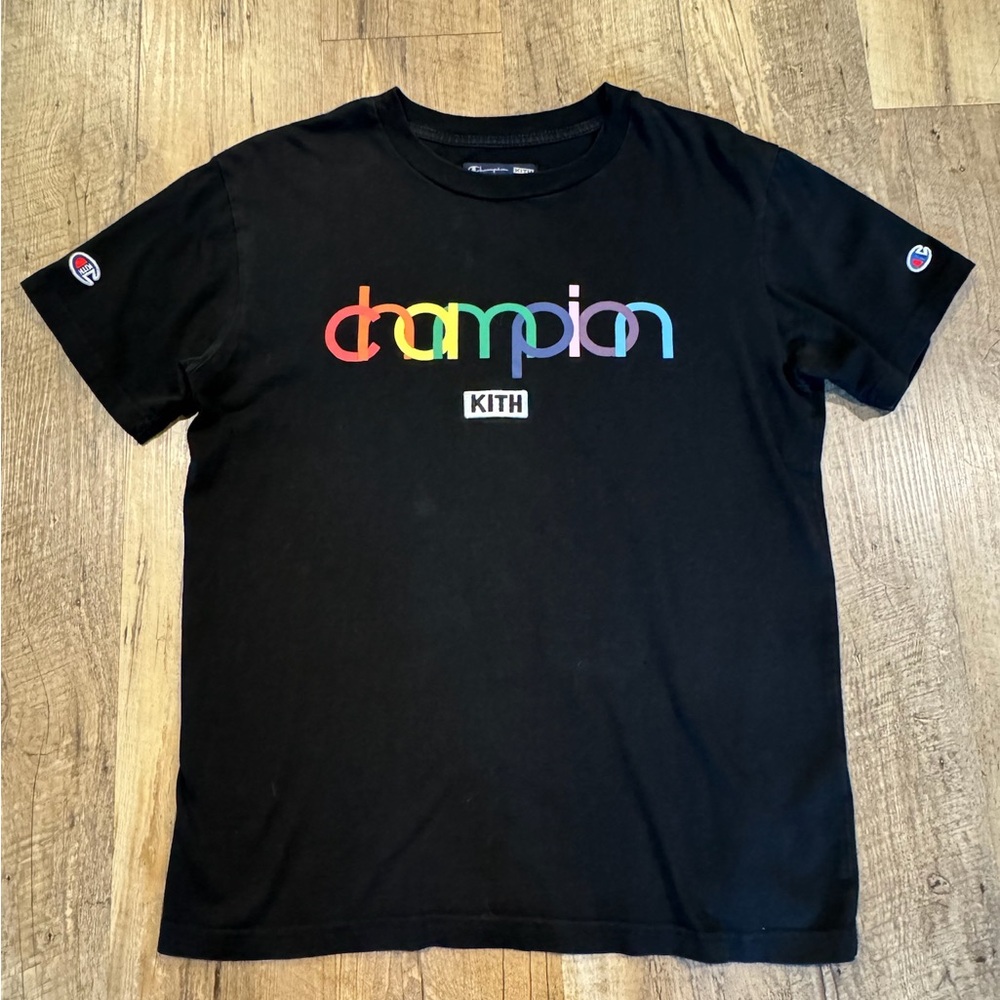 Champion x Kith Collab Black Medium T-Shirt